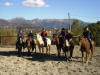 Un groupe de cavalier avec vue sur la Vall�e du Paillon, et que vive le beau temps en r�gion PACA.
